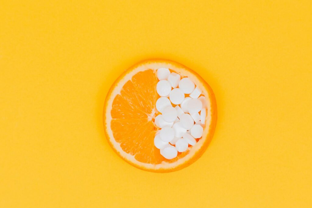 Sinaasappelschijfjes rijk aan vitamine C voor een gezonde huid